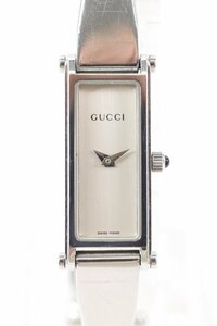 GUCCI Gucci 1500L браслет часы кварц женские наручные часы серебряный цвет белый циферблат 5944-HA