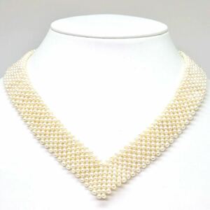 ＊本真珠ネックレス＊j 約46.1g パール pearl necklace jewelry silver DC0/DC0