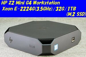 O●HP●Z2 Mini G4 Workstation●Xeon E-2224G(3.5GHz)/32G/1TB(M.2 SSD)/Win10●1