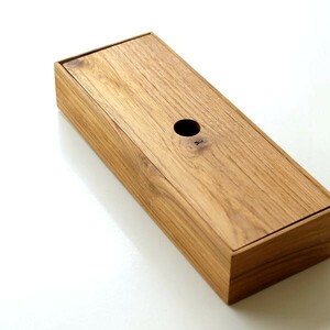 カトラリーケース 蓋付き 木製 箸入れ 卓上 ケース 収納 チークウッドカトラリーケース