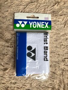 未使用品 YONEX ヨネックス リストバンド ホワイト 1枚入り
