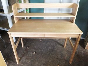 * Muji Ryohin * oak natural wood desk drawer * on . shelves attaching desk superior article plan work office work study USED