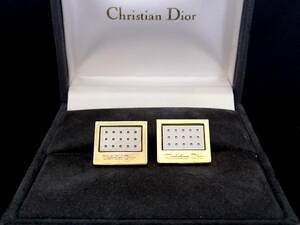 # прекрасный товар #N0675[Dior] Dior [ Gold * серебряный ]# запонки!