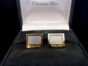 # прекрасный товар #N0683[Dior] Dior [ Gold * серебряный ]# запонки!