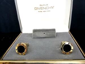 *N5390*# beautiful goods # Givenchy [ Logo pattern ][GIVENCHY] [ Gold ]# cuffs!