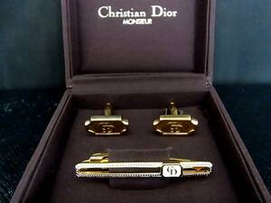 *N5189*# хорошая вещь #[Dior] Dior [ Gold ]# запонки & галстук пинцет!