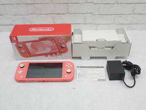 45【1円～】ニンテンドースイッチライト Nintendo Switch Lite 本体 コーラル