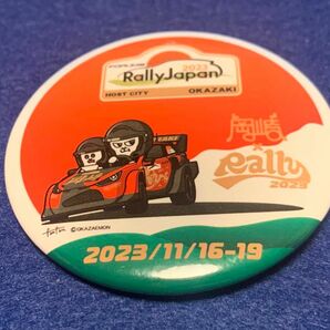 ラリージャパン 岡崎　缶バッジ　Rally Japan オカザえもん