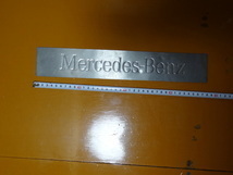  большой Mercedes * Benz оригинальный резьба по дереву знак нержавеющая сталь plate накладка на порожек подножка эмблема значок ①