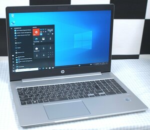 NoT562★扱いやすい15インチFullHD！ hp Probook 450 G7 i5-10210U/8GB/新品256GBSSD/WiFi/Bluetooth/Win10Pro64bitリカバリ済