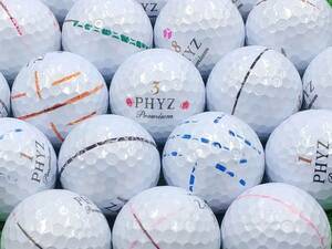 ★AB落書き★BRIDGESTONE GOLF PHYZ Premium 2014年モデル ゴールドパール 12個