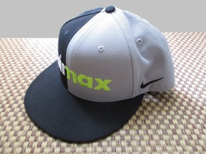 未使用◆ナイキ エアマックス キャップ 野球帽 NIKE airmax 黒地×グレー 男女兼用