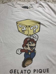 ジェラートピケ　マリオ　コラボ　Tシャツ　ジェラピケ