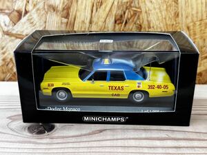 ミニチャンプス 1/43 Dodge ダッチ モナコ 1974 タクシー