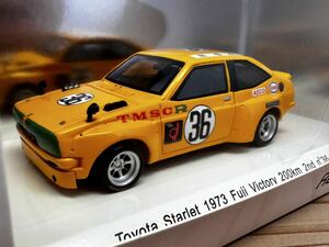 レーブコレクション Reve Collection 1/43 トヨタ スターレット 1973 富士 ビクトリー 200km 2位 #36