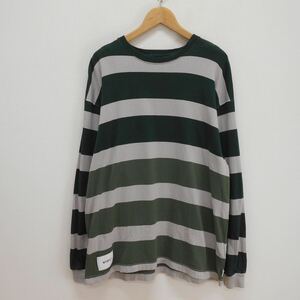 WTAPS ダブルタップス 221ATDT-CSM28 22SS LONG SLEEVE LANE TEE ボーダー 長袖Tシャツ カットソー ロンT 02 10117123