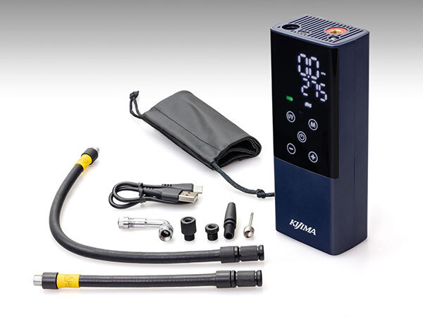 キジマ KIJIMA 空気入れ スマートエアポンプSET JP02 2000mAh/7.4V 302-3231