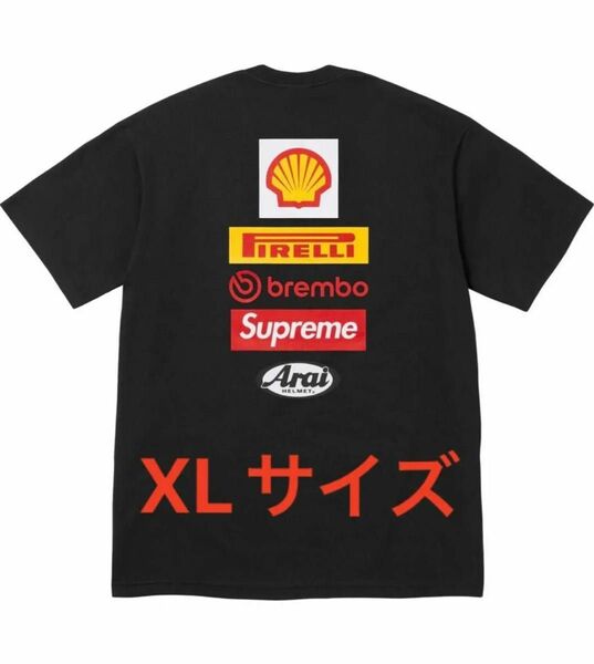 Supreme x Ducati Logos Tee "Black" XL