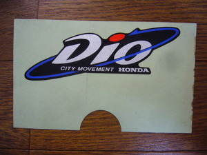 当時物 純正 スーパーDIO デカール ステッカー シール ホンダ Dio CITY MOVEMENT HONDA 昭和レトロ 昭和 スポンサー 