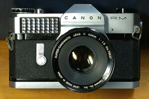 Canon キャノン RM Canonflex 一眼レフ/SUPER-CANOMATIC LENS R 50㎜ 1:1.8 フィルムカメラ 動作品です。 