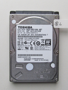 ★送料無料★ノート用HDD 2.5インチ 1TB ★ 3908時間 ★ Toshiba★ MQ01ABD100 ★ 管6