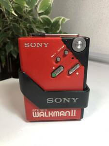 SONY Sony portable stereo cassette player WM-2 red 