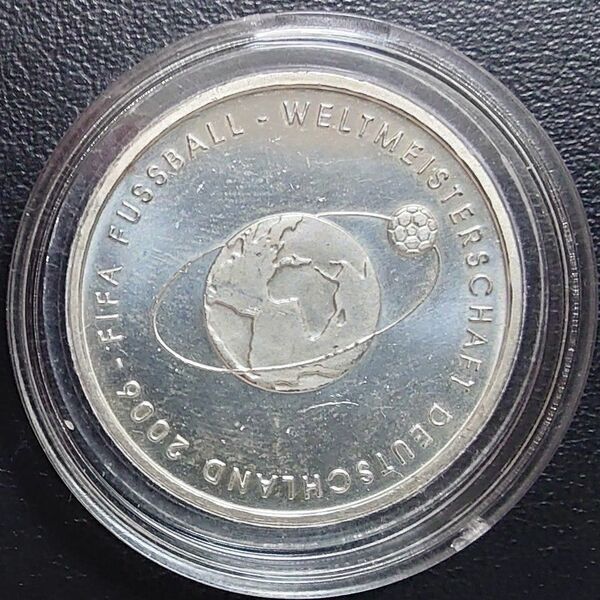 2004年 ドイツ銀貨 2006FIFAワールドカップ記念銀貨 SV925 美品