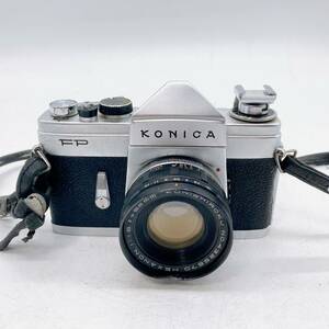 KONICA FP フィルムカメラ　レンズ付き　HEXANON 1:1.8 f=52mm 中古　動作確認済　送料無料