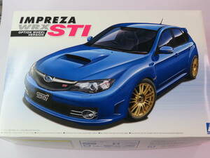 1/24 アオシマ スバル GRB インプレッサ WRX STI 5door '07 オプションホイール プラモデル未組み立て