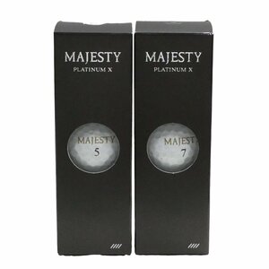 未使用 マジェスティ プラチナムX ゴルフボール 6個セット パールホワイト スーパーソフト BL3324 MAJESTY PLATINUM X ◆OY6