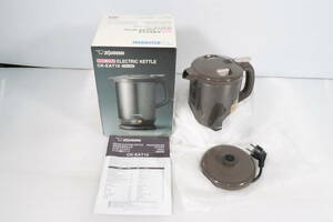 1 jpy ~* unused goods * Zojirushi ZOJIRUSHI electric kettle CK-EAT10-TA Tourist model 220-230V abroad oriented consumer electronics 1.0L Brown BROWN S941