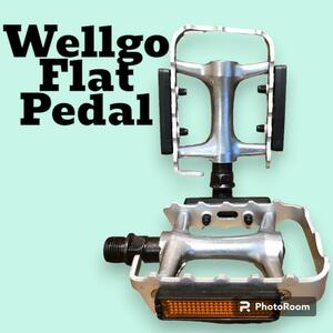 Wellgoケージペダル シルバー クロスバイクやロードバイクにおすすめのペダル ウェルゴ 軽量ケージペダル！