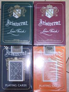 Aristocrat Playing Cards 4 -цветный набор нераспечатанный новый товар 