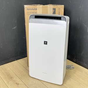 展示品 シャープ 除湿機 【中古】SHARP CV-P180-W 2024年製 プラズマクラスター 衣類乾燥 ホワイト 054005 /20735