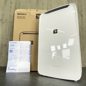 展示品 シャープ 除湿機 【中古】動作保証 SHARP CV-P71-W 2024年製 コンプレッサー式 プラズマクラスター ホワイト 054060/20778