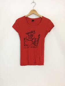 moussy × Disney スケーターグーフィー スケボープリント 半袖Tシャツ 1 小さいサイズ 赤 日本製