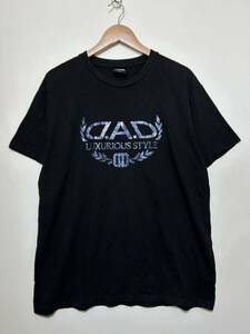 ★ D.A.D ビッグサイズ 半袖 Tシャツ 黒 ブラック ロゴ プリントT 5L 大きいサイズ ユニセックス