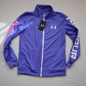 【新品】アンダーアーマー(UNDER ARMOUR)(キッズ)ジャージ レディース ガールズ トラックジャケット 1368591 ジュニア150(YLG)