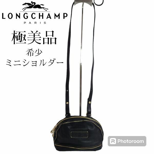 【希少】ロンシャン Longchamp ミニ ショルダーバッグ レザー 本革