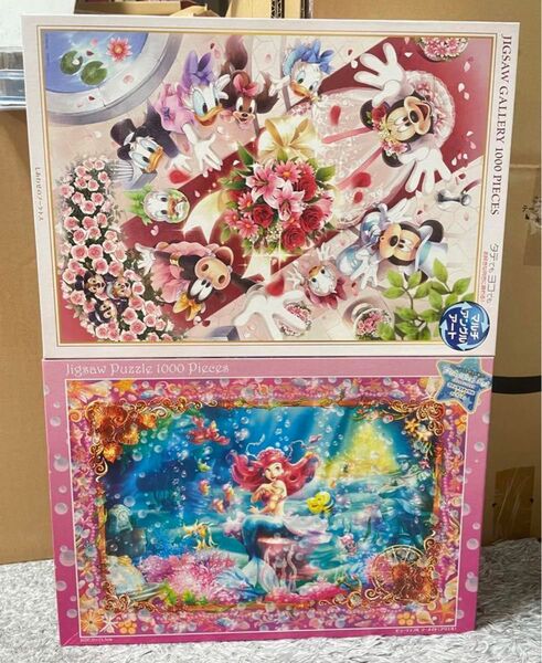 テンヨー ディズニー ジグソーパズル 1000ピース 2個セット