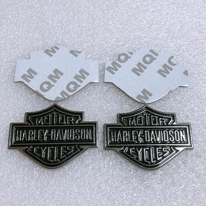 ハーレーダビッドソン Harley-Davidson 燃料タンク エンブレム バッジ 2個セット
