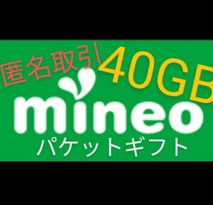 mineo マイネオパケットギフト 約 40GB