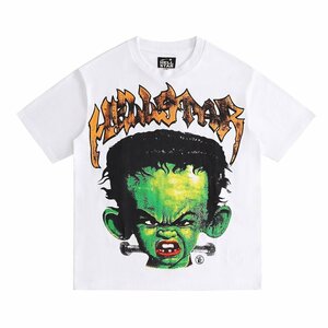 Hellstar Shirt Men Hellstars tシャツ Hell Star Shirt Hip Hop コットン ユニセックス Lサイズ