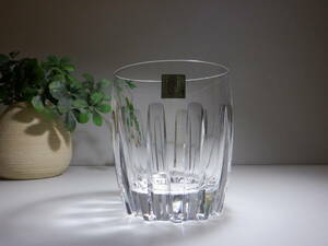  редкость товар HOYA Hoya crystal вмятина выпуклость cut вулканическое стекло / Old мода Vintage стакан -слойный толщина чувство прекрасный товар 