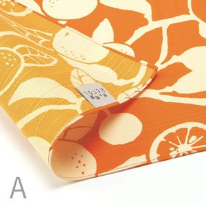 京の両面　おもてなし　ふろしき「橙　橙色　だいだいいろ」三巾　約105cm（ワイン包み、一升瓶に）　y16-052111