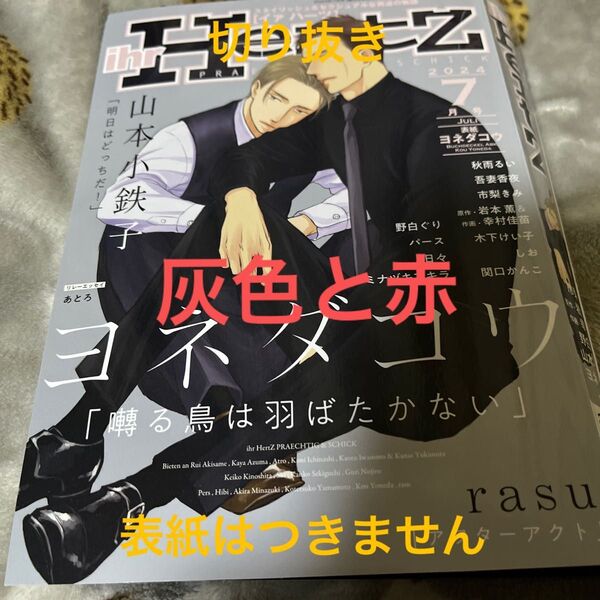切り抜き ihr hertz 2024.7月号 灰色と赤