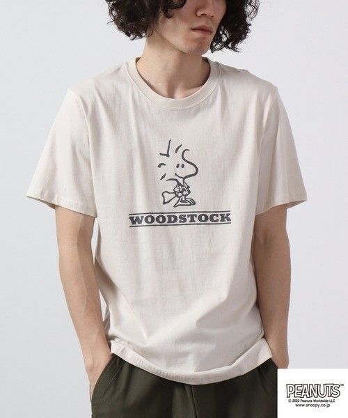 スヌーピー ウッドストック アロハ Tシャツ 半袖 メンズL A