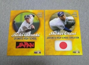 MLBカード, 大谷翔平(SHOHEI OHTANI), 佐々木朗希(ROKI SASAKI), ROOKIE CARD, ゴールデン ルーキーコンビ