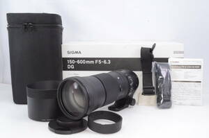 【美品、箱あり】SIGMA Contemporary 150-600mm F5-6.3 DG OS HSM (キヤノンEF用) 付属品完備 ＃P0632406007Y