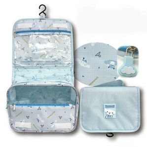 残り1個 新品 サンリオ シナモロール フック付きトラベルポーチ